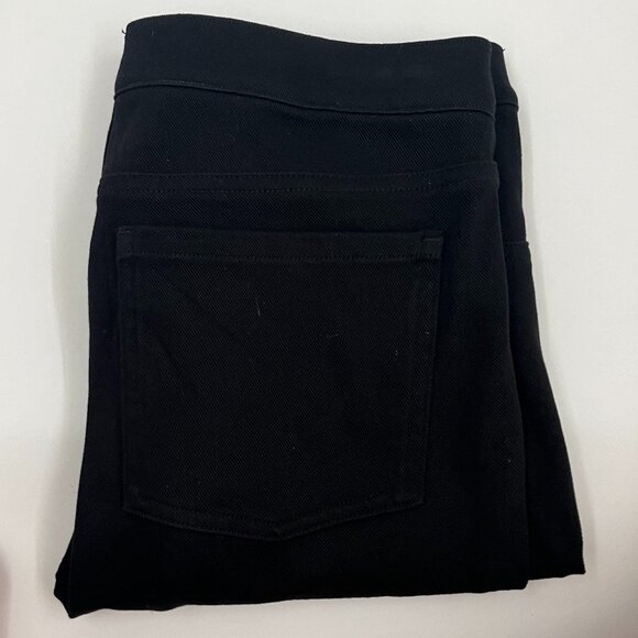 Spanx Women's L Black Denim Pull On Stretch Ankle‎ Slim Leggings - Picture 1 of 5